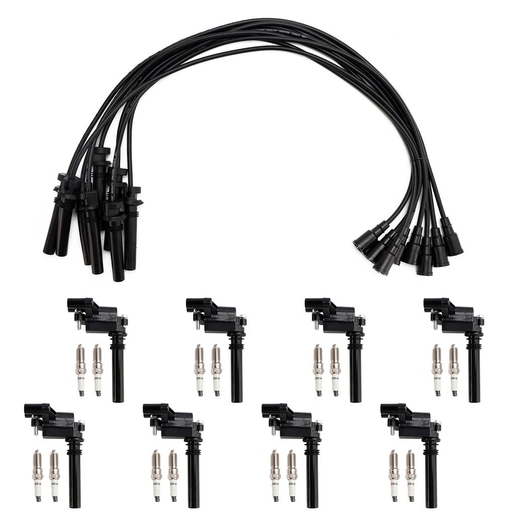 UF378 Ignition Coil+Spark Plug+Wire Set For Dodge Ram 1500 2500 3500 5.7L V8