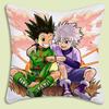 Anime Hunter x Hunter Pillow Covers Cartoon Sofa Decorative Home Doublesided Printing Short Plush Cute Cushion Cover