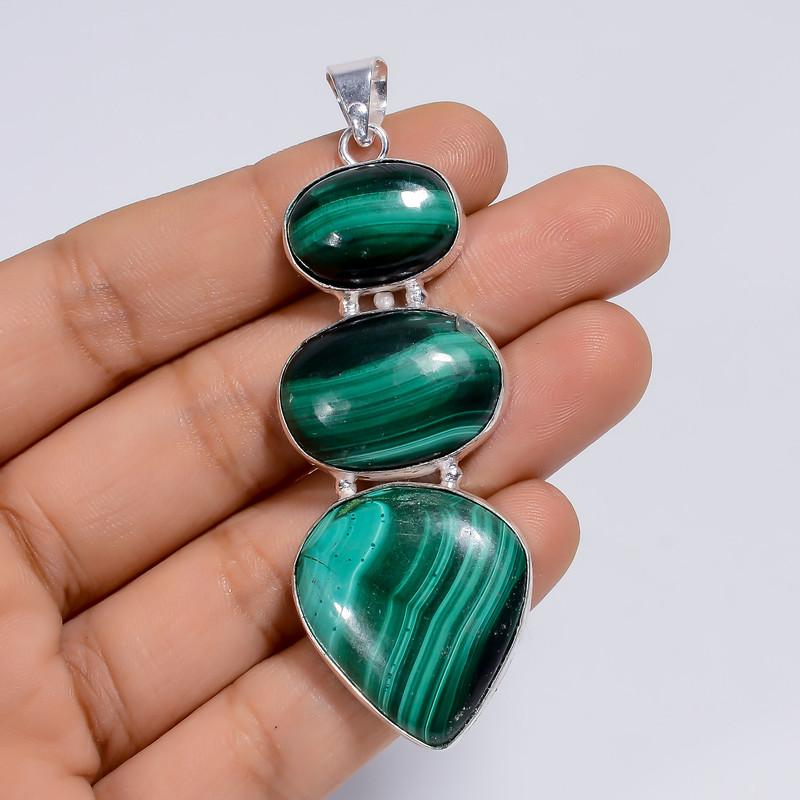 

Unisex Leather and Silver Pendant with Magnetic Clasp and Modern Design 7-8