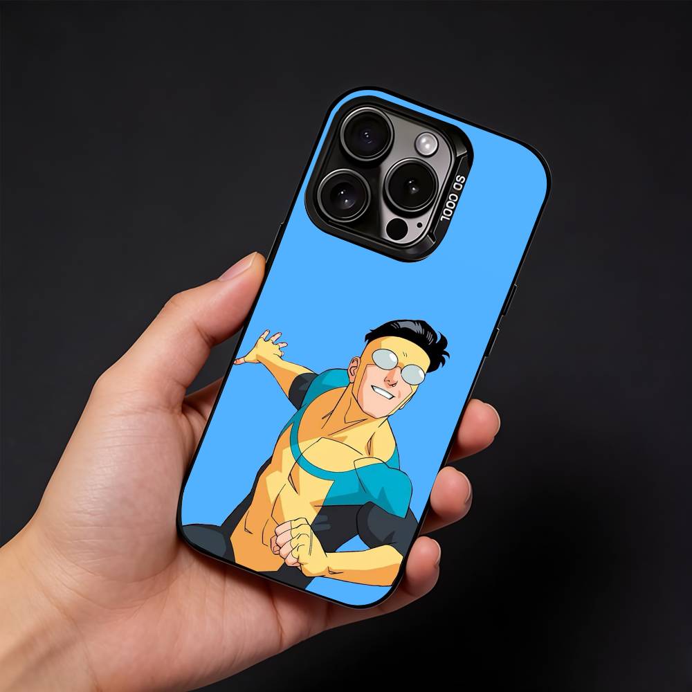 C-Cool I-InvincibleS Comic Phone Case For iPhone17, 16,15,14,13,12 Pro Max Black Candy Matte Shockproof Cover