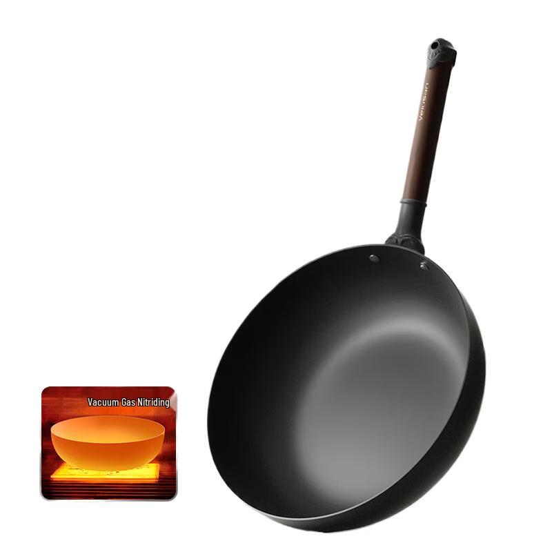 VELOSAN Non-stick Refined Iron Wok