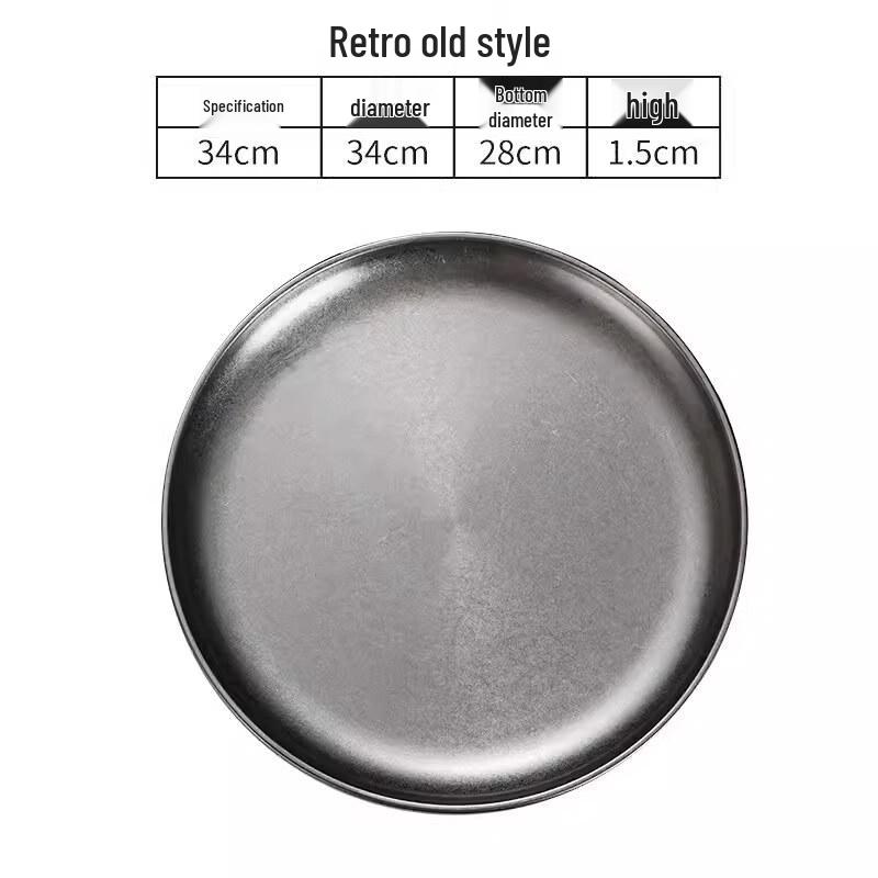 

Korean Style Vintage Melamine Round Serving Plates Set (10-Pack)