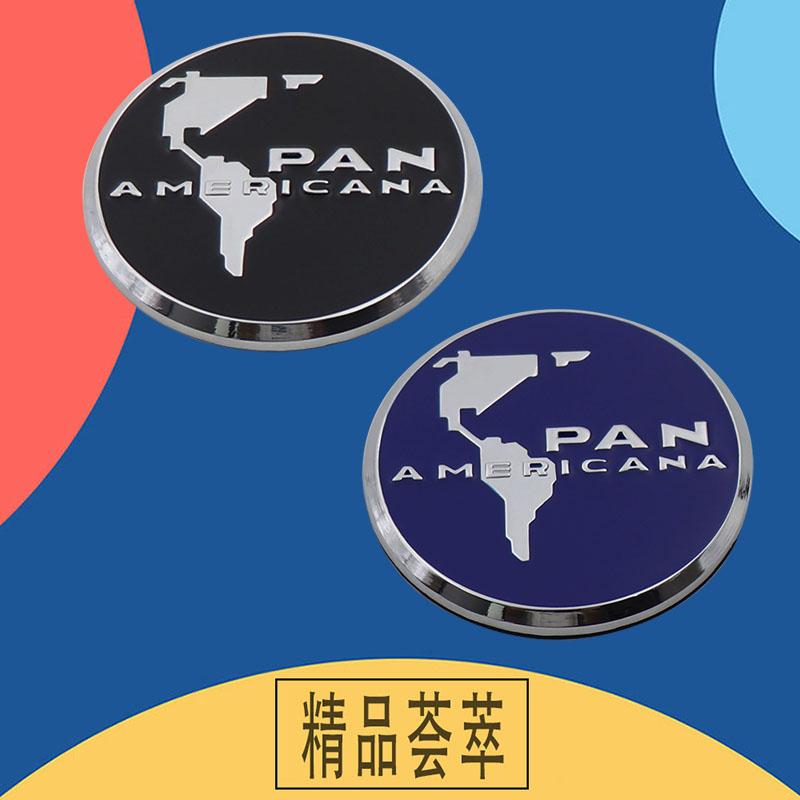 3D Car Styling Pan Americana Highway PANAMERICANA for Car Door Fender Trunk Rear Bonnet Nameplate Decal Emblem Badge Sticker