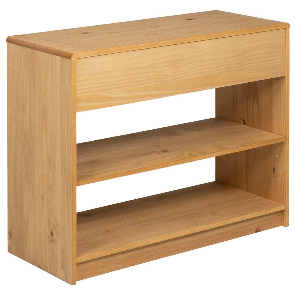 SAUDA Console Table Oak Effect 89.5 x 36.5 x 73 cm Solid Pine Wood