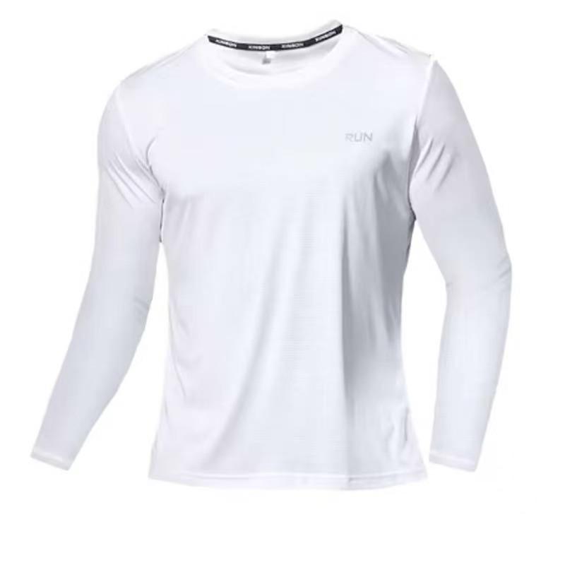 Unisex Quick-Dry Ice Silk Loose Fit Round Neck Running T-Shirt 3XL