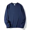 Unisex Heavyweight 400g Pure Cotton Long Sleeve Whitening T-Shirt – Thick, Non-Transparent, Casual Base Layer
