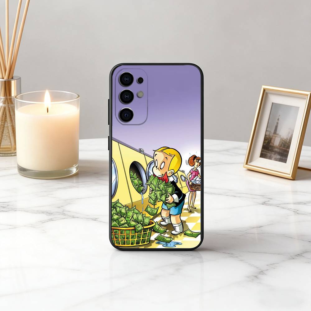 Rich Boy R-Richie R-rich-es Phone Case For Samsung S25,S24,S21,S22,S23,S30,Ultra,S20,Plus,Fe,Soft Silicone Black Cover
