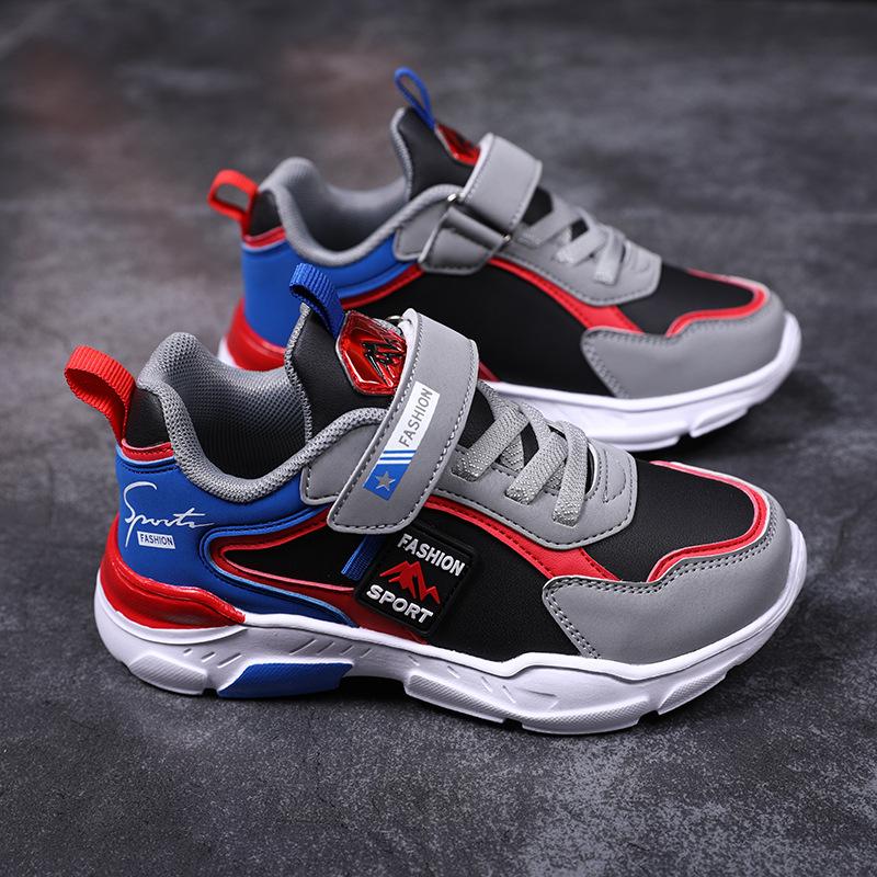 Children's Sports Shoes Low-Top Summer Mesh Running Shoes Men And Women's Middle Children's Velcro Casual And Comfortable