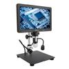 10.1 Inch IPS LCD Digital Microscope 1500X 20MP Coin Microscope Magnifier with 8 Adjustable LED Lights Remote Control