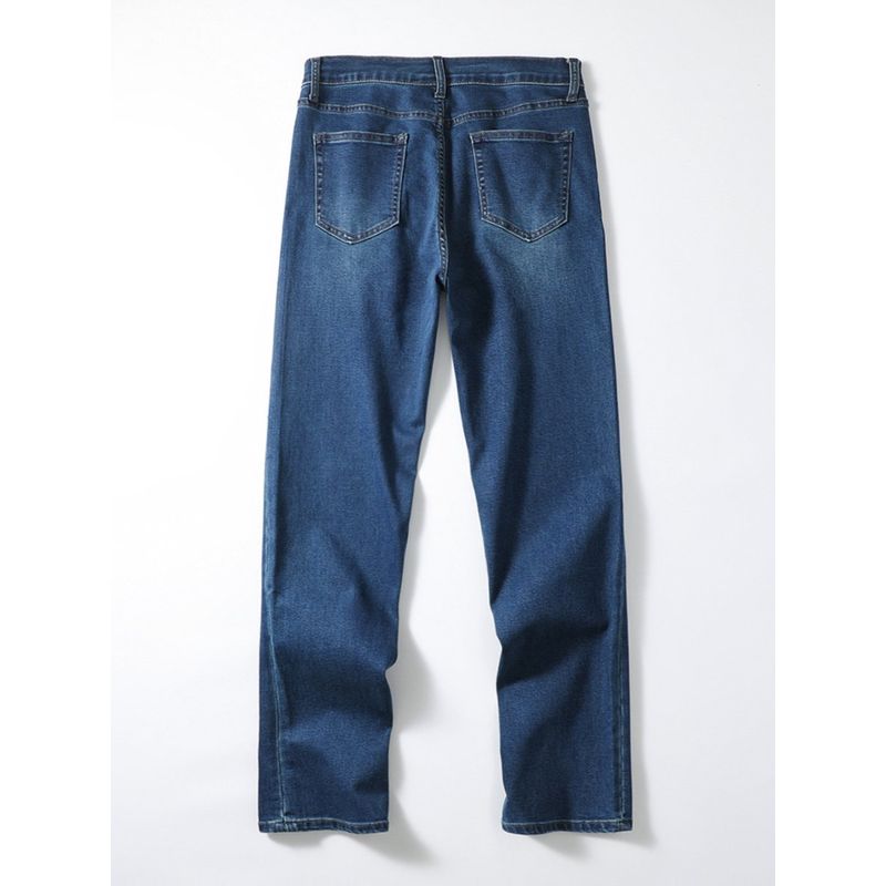 American Vintage Smoky Gray Jeans Men's Autumn and Winter Straight Stretch Pants Foreign Trade Cattle Goods Fashion Brand Casual Pants