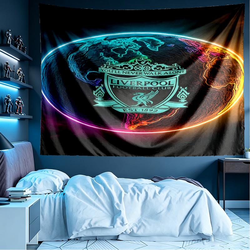 Liverpool F.C Print Tapestry, Lightweight Wall Hanging, for Bedroom, Dorm, Living Room, Home Art Decor - Birthday Christmas Gift for Friends