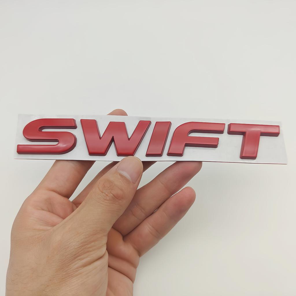 1pc 3d Metal  Swift Badge Sticker Car Rear Trunk Logo Emblem Decal for Swift