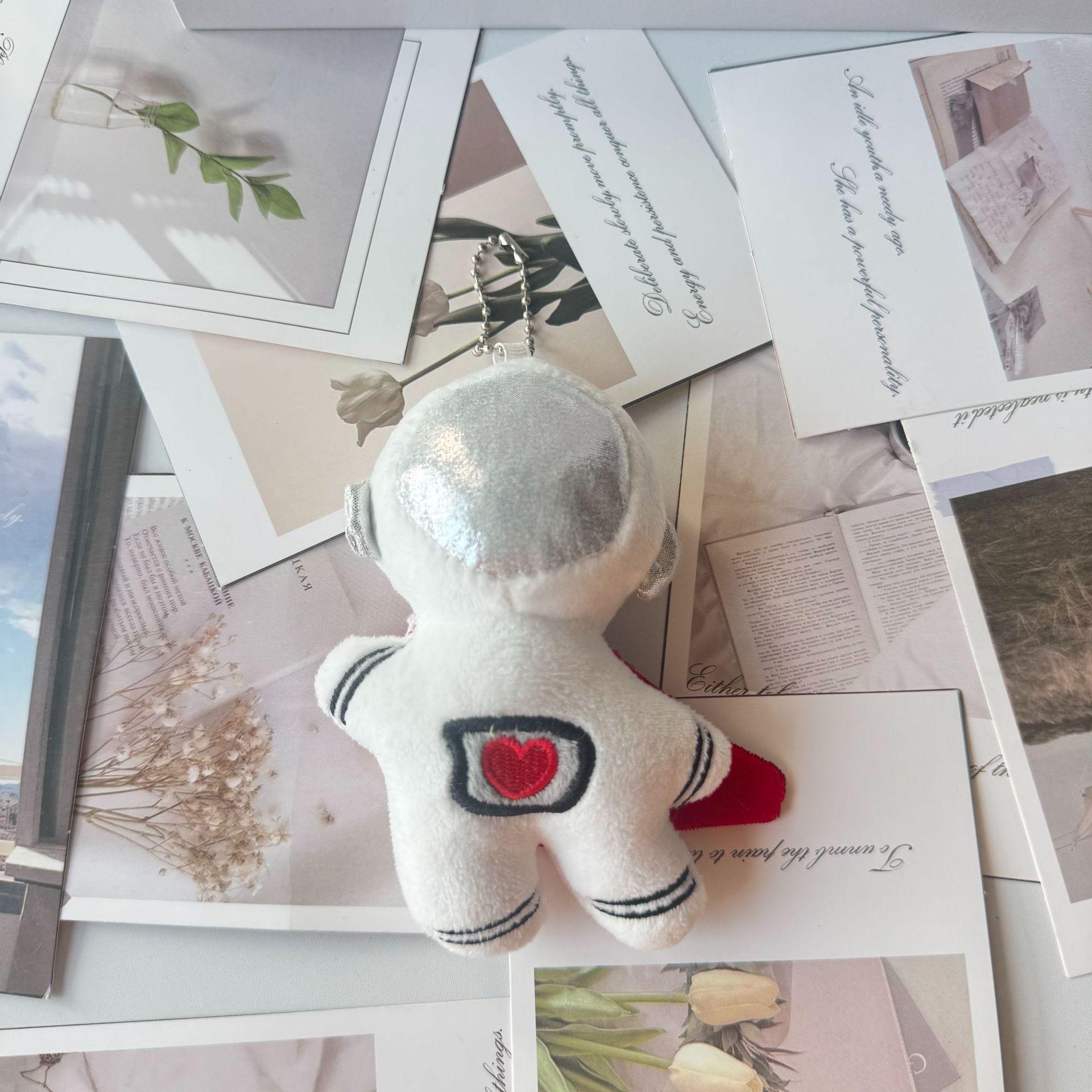 Creative Space Astronaut Plush Toy Keychain Backpack Pendant Doll
