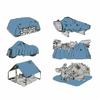 Bâche de Protection 4x8m, 32m², Blanche, 180 g/m², Étanche, Résistante