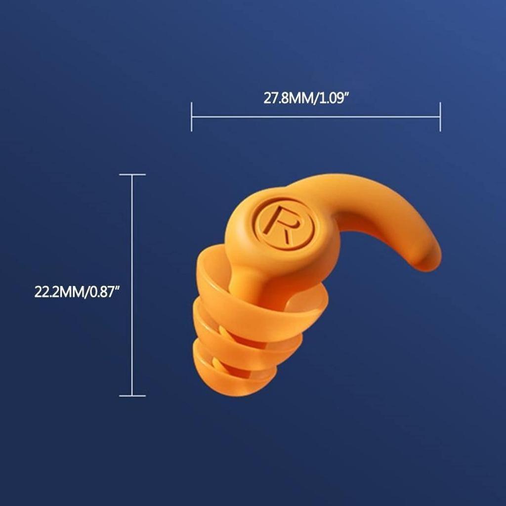 AUGEN Ear Plugs for Sleeping, Noise Canceling, Reusable Silicone Earplugs for Hearing Protection, Waterproof EarPlugs Suitable for Sleeping Swimm