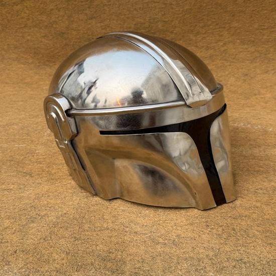 Beskar Steel Helmet Armor Cosplay Vysoce kvalitní replika rekvizity Star Wars