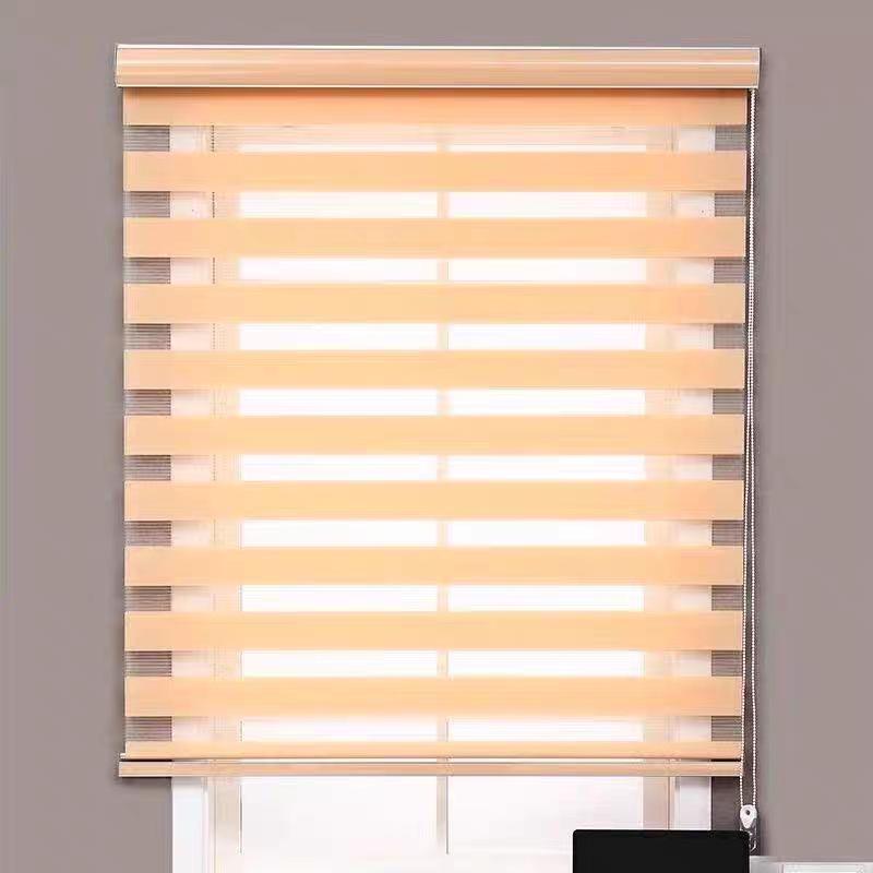 Versatile Solid Color Zebra Blinds: Heat-Insulating, Sheer Curtains, Venetian & Roller Options