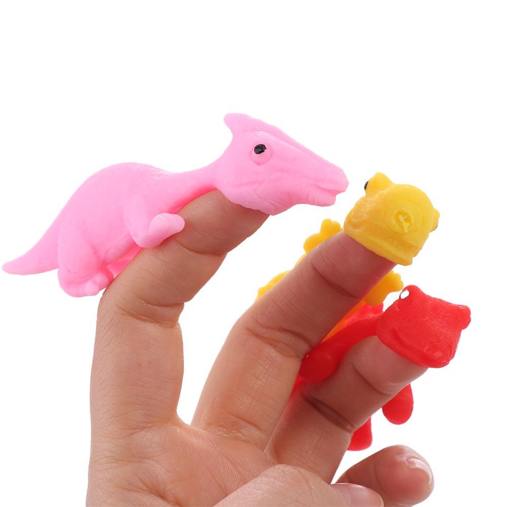 TPR Toy Launch Dinosaur Fun Tricky Flying Finger Birds Finger Ejection Dinosaur  Kids Toys