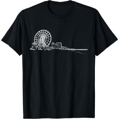 Ferris Wheel Amusement Park County Fair Carnival Ride Theme T-Shirt