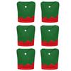Green Santa Hat Christmas Chair Back Cover Christmas Decoration for Home 2023 New Year Decor Table Ornaments 70cmx50cm