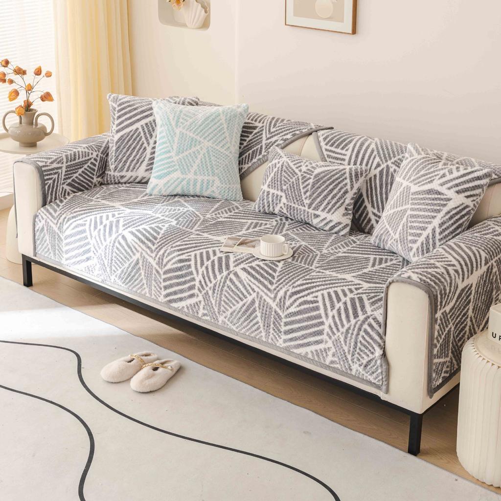 Plush Sofa Cushion Autumn And Winter  New Sofa Cover Thickened Non-Slip Cover Combination Sofa Cushion Cover Towel