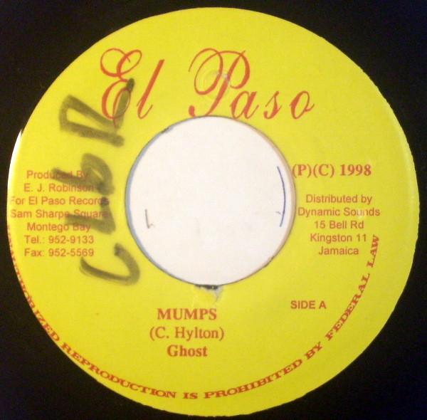 

7inch Record GHOST - Mumps NONE El Paso 1998 Jamaica Reggae, Ska & Dub Used