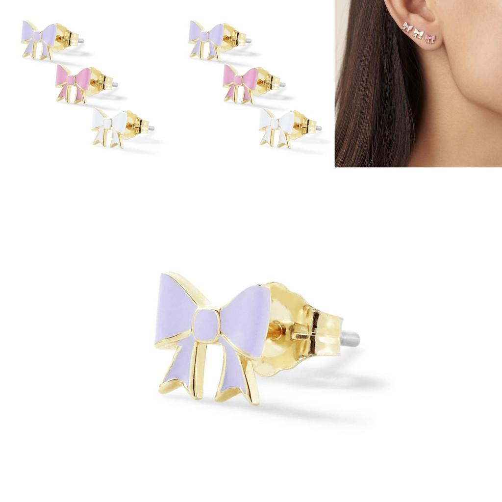 Modern Butterfly Knot Earrings Set Stylish Alloy Plated Accessories For Women