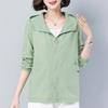 Sun Protection Clothing Women's Summer Large Size Loose Thin Cardigan Short Jacket Middle-aged and Elderly Sun Protection Clothing