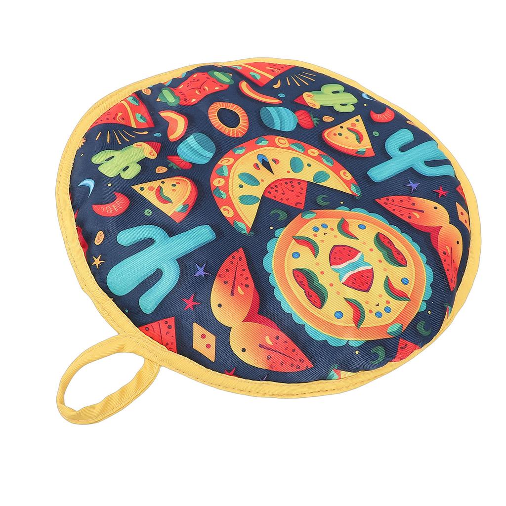 Tortilla Warmer Pouch Polyester Microwaveable Tortilla Insulated Heat Keeper Pouch for Naan Bread Pizza Rolls