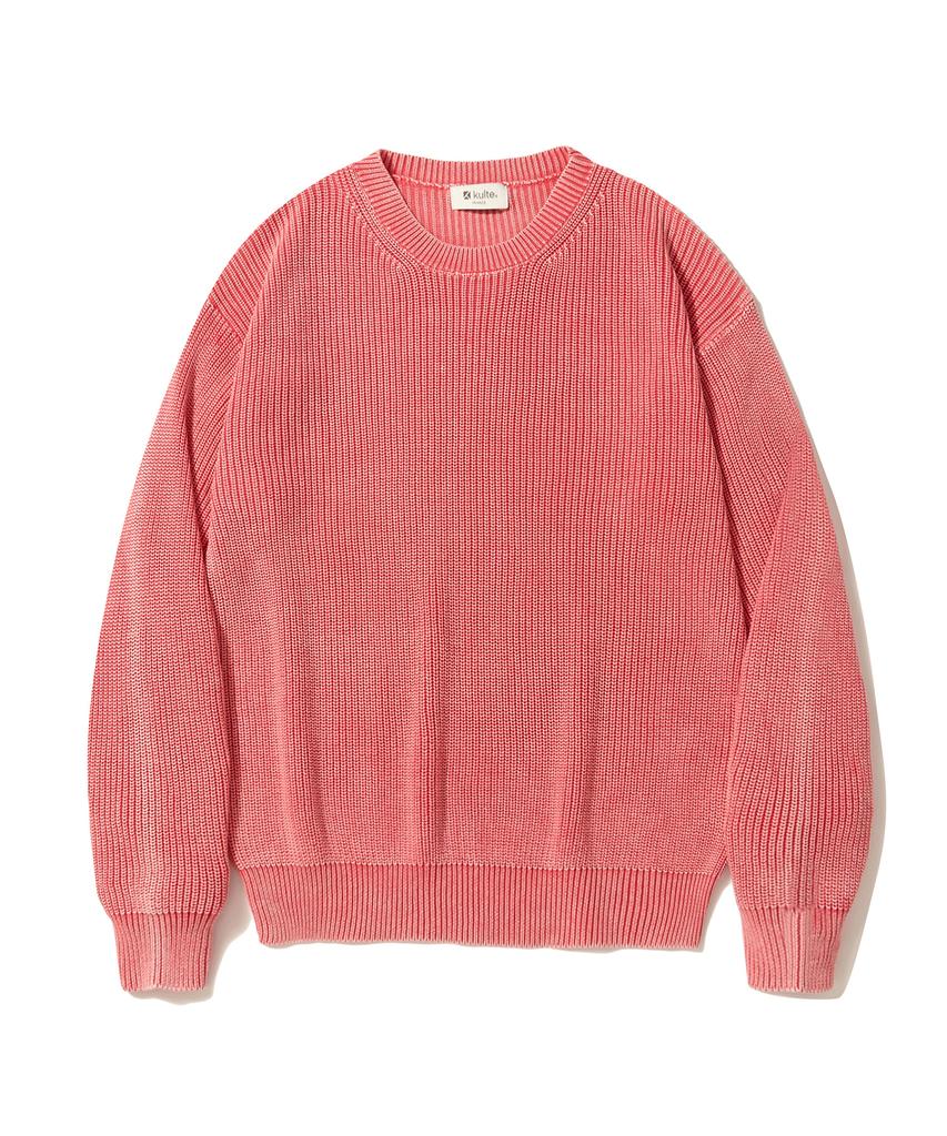 KULTE Pigment Crewneck Knit_Pink