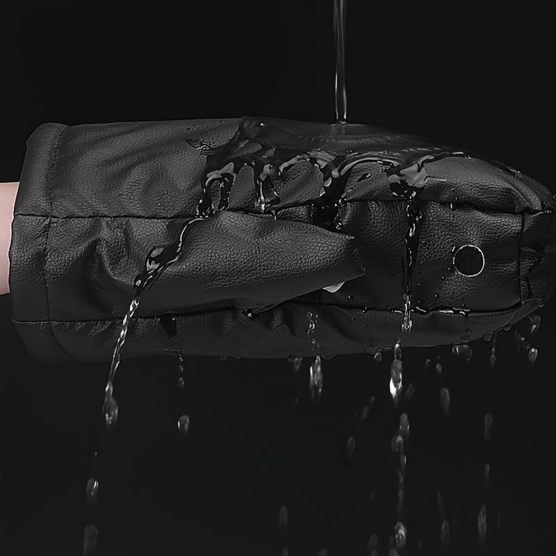 Two sets of warm gloves for motorcycles, winter handlebar gloves, and hand protectors for electric bikes