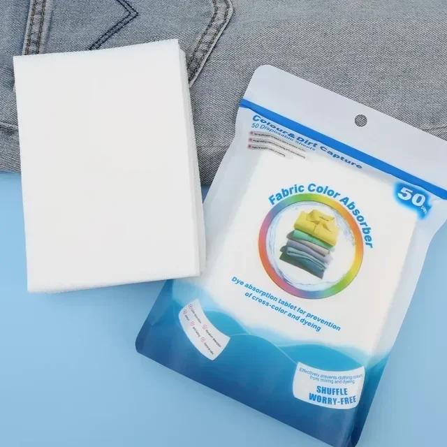 Color Catcher Laundry Sheets Non-Woven Fabric Anti-Staining Dyeing Proof Tablet for Washing Machine Color Absorption