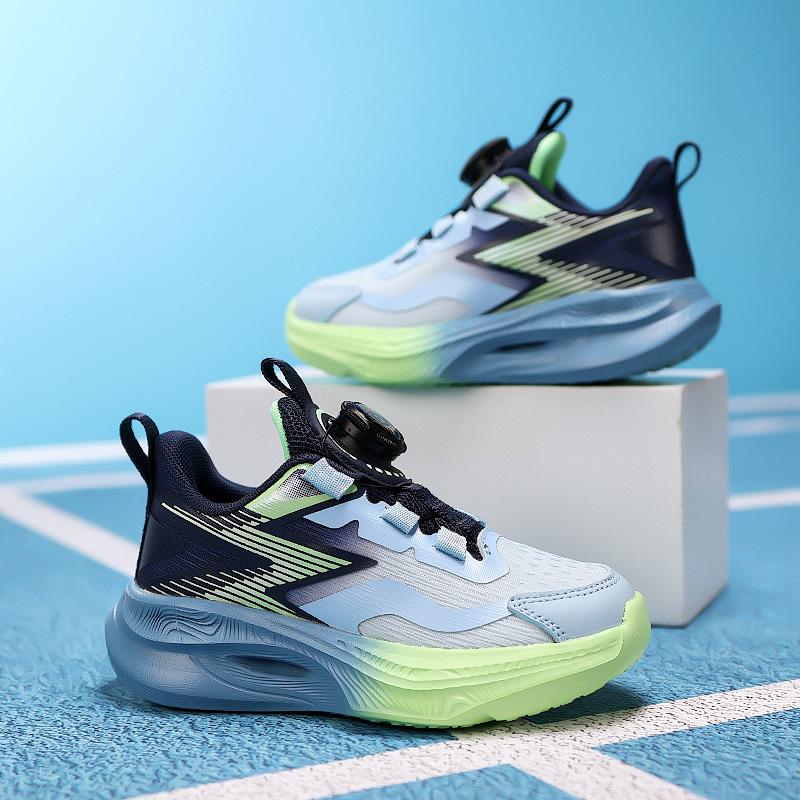 Fashion Children Running Shoes Boys Trainers School Thick Sole Soft Kids Casual Sneaker Knit Fabric Boys Sports Shoes