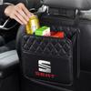 djbf10 Car Seat Storage Bag Pu Leather Cup Pockets Stowing Tidying For Seat Leon Ibiza Alhambra Exeo Altea Arona Mii IBL Car Accessorie