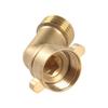 A16P-RV City Water Fill Inlet Flange Brass With Hose Elbow Check Valve Hookup Connector For Trailer Marine