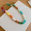 Bohemian Colorful Acrylic Beads Choker Necklace For Women Fashion Statement Clavicle Chain Aesthetic Y2K Neck Jewelry