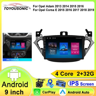 9'' AI Intelligent Systems Wireless CarPlay Android Auto Radio for Opel Adam for Opel Corsa E Car Multimedia GPS 2din