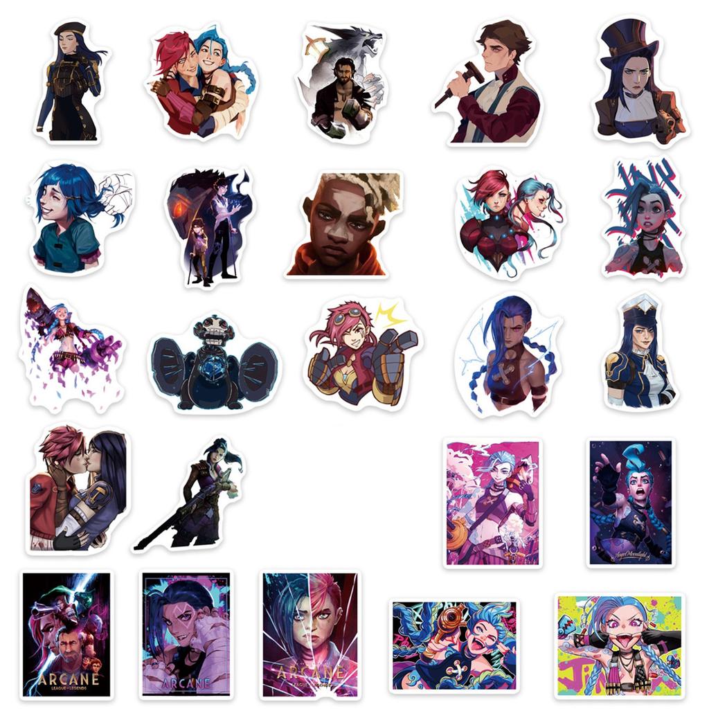 50PCS Sticker Laptop Ledger Skateboard Helmet Waterproof Sticker