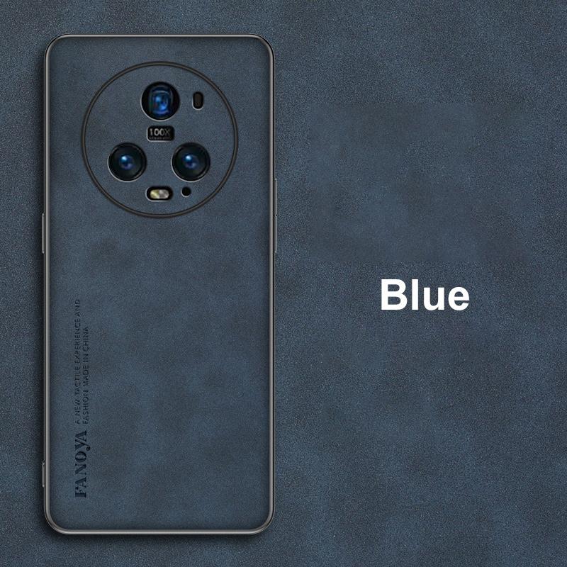 Luxuriöse PU-Lederhülle für Honor Magic 5 Pro Rückseite Matte Silikon-Handyhülle für Honor Magic 5 Lite 5G Magic5 5Pro Coque