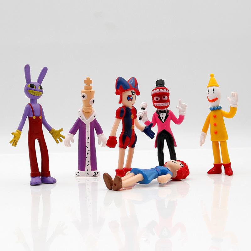 6-12Pcs Cartoon Characters Figura Model PVC The Amazing Digital Circus Anime Action & Toy Figures For Kids Birthday Gift