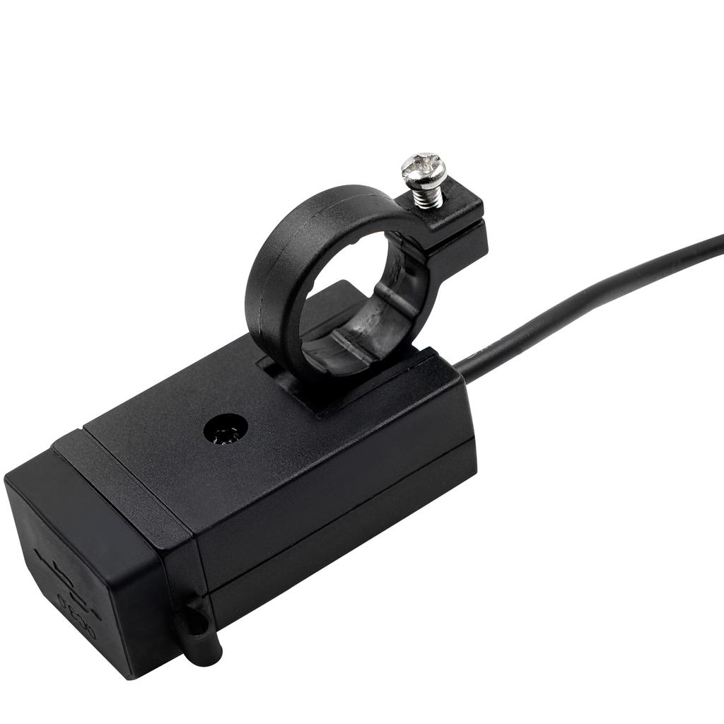 Încărcător Moto Dual USB, Încărcător Telefon USB 24W Impermeabil Adaptor USB Ghidon Moto Încărcare Rapidă Încărcător Dual USB pentru Motocicletă 12V/24V