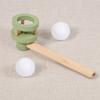 huaqianguhh Kids Floating Ball Blow Toy, Suspension Blowing Wooden Pipe for Lung Capacity Training, Educational Toy Boys Girls