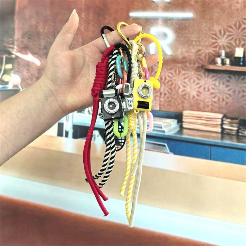 Miniature Love Hanging Buckle Colorful Camera Pendant Cute Couple Hanging Rope  Small Gifts