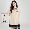 Baleno Women's Retro Plaid Collar Polo T-Shirt