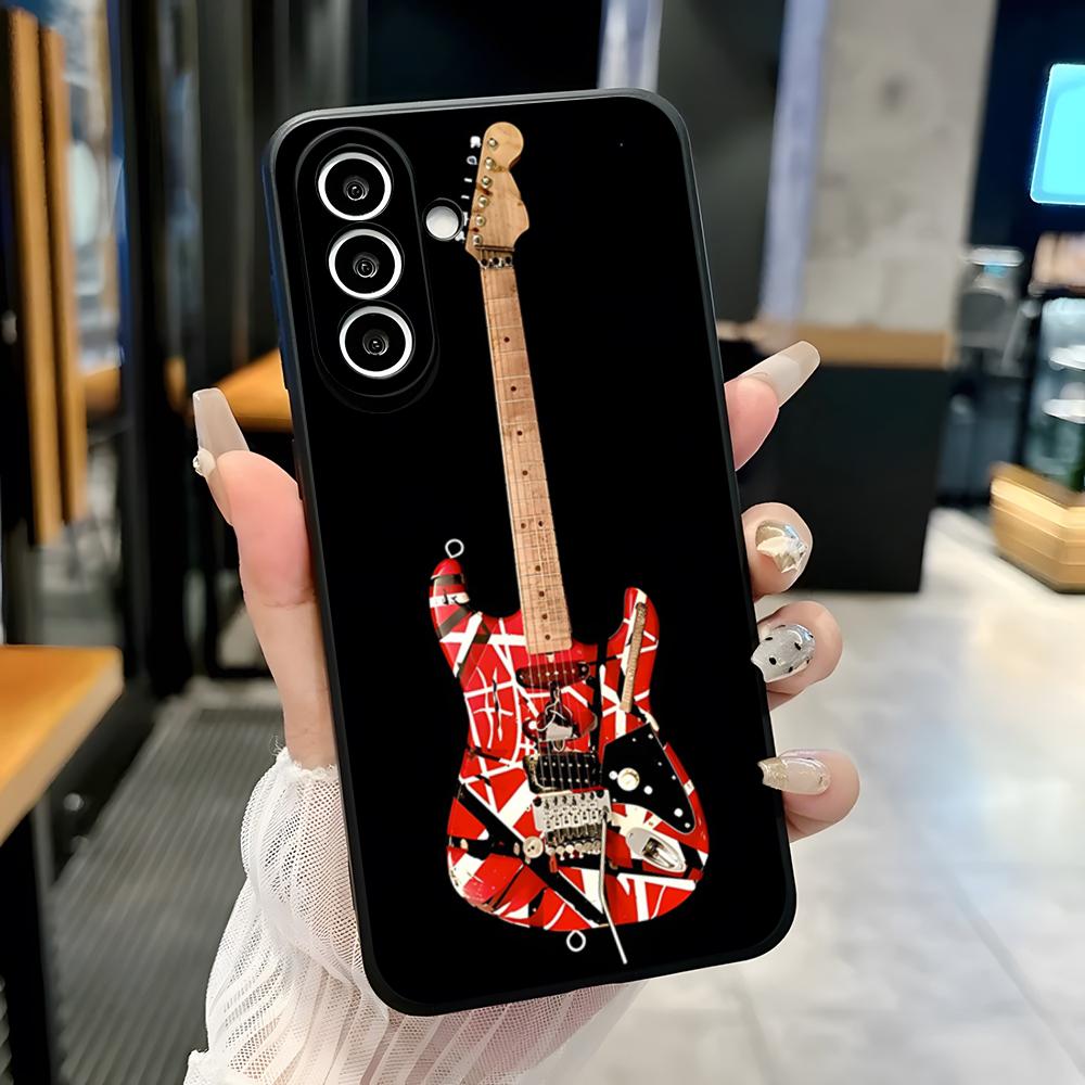 Eddie Van Halen Guitar Phone Case For Samsung S25 Plus S20 S20 Plus S22 Ultra S23 FE S21 Plus S21 Ultra Soft Cover