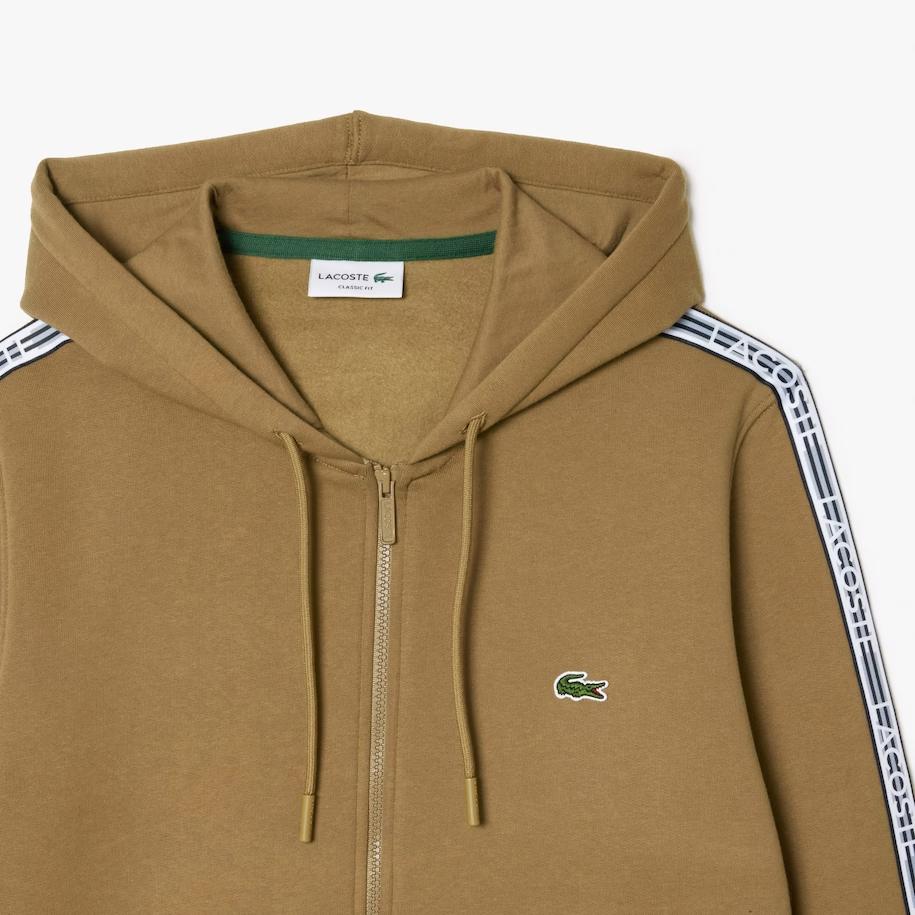 LACOSTE Sweatshirts Men's Brown Hooded Moderate Regular SH5065-SIX