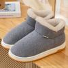 Winter Women Cotton Slippers Plush Warm Thick Bottom Slides Breathable Soft Non-slip Slippers Indoor Outdoor Men Casual Slippers