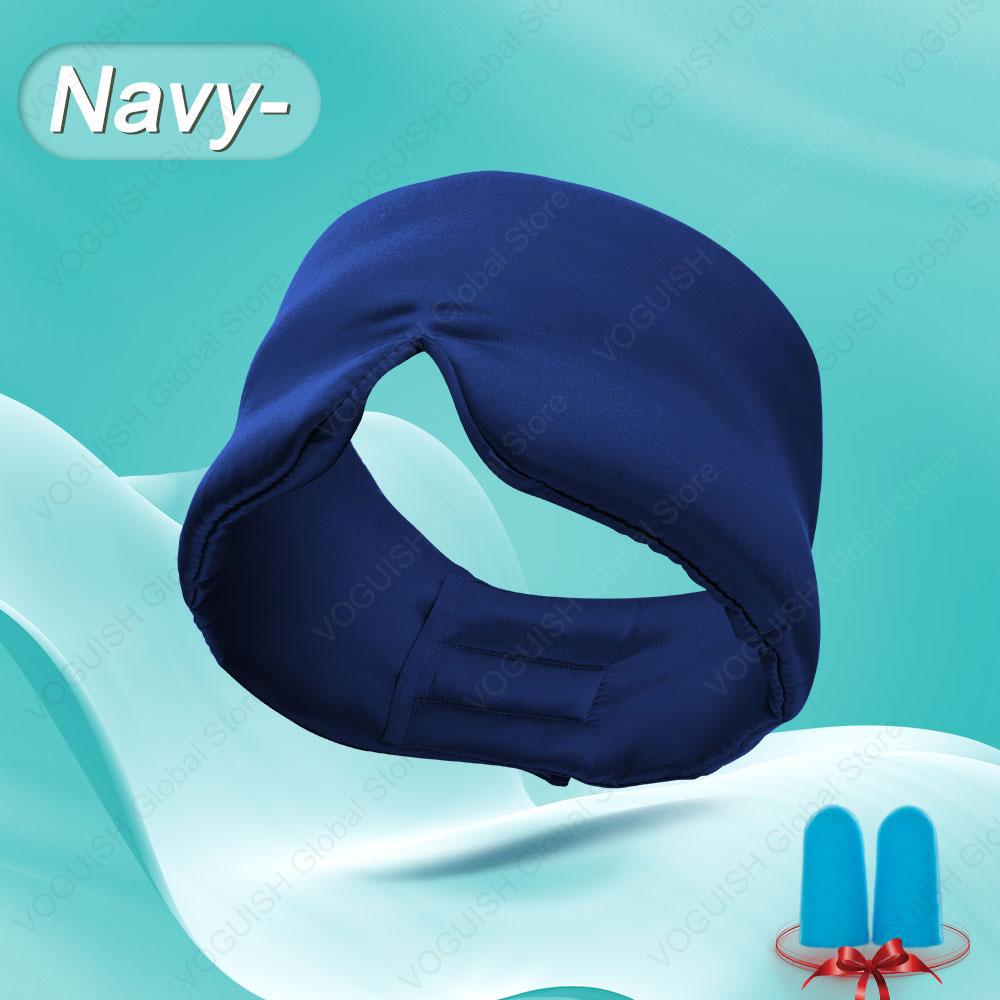 100% Natural Mulberry Silk Sleeping Eye Mask Silk Eye Patch Blackout Light Eyeshade Travel Nap Eyepatch Soft Smooth Blindfold