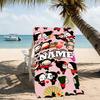 Customizable personalized beach towels Pucca themed designs.Suitable for the beach, yoga, sports;ideal as beach accessories
