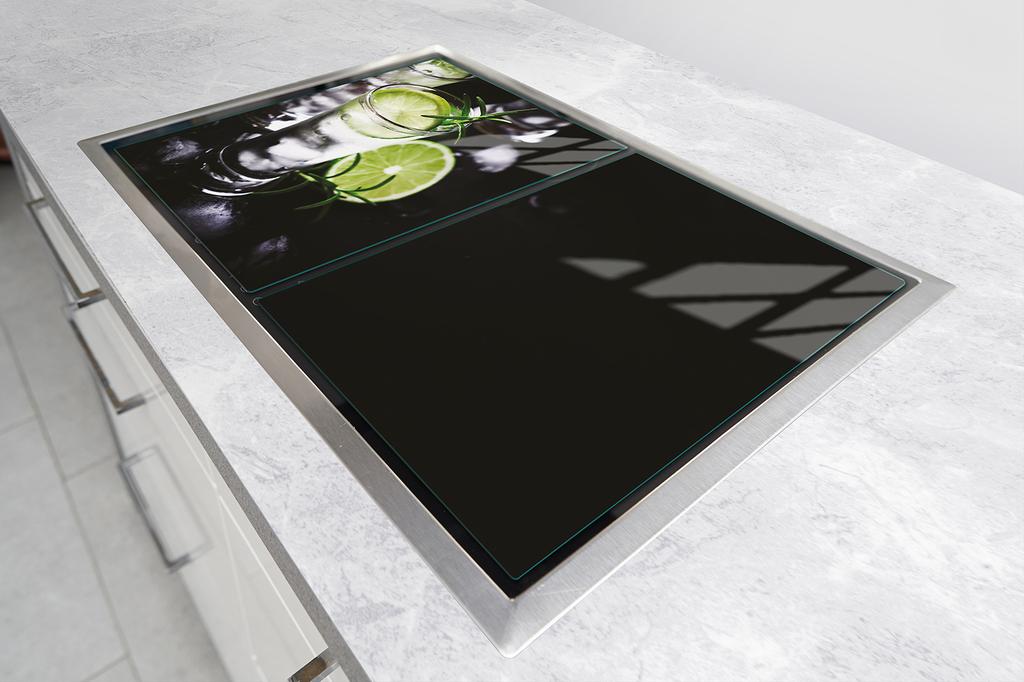 Glass protective plate for the stove 2x45x52 Fruit